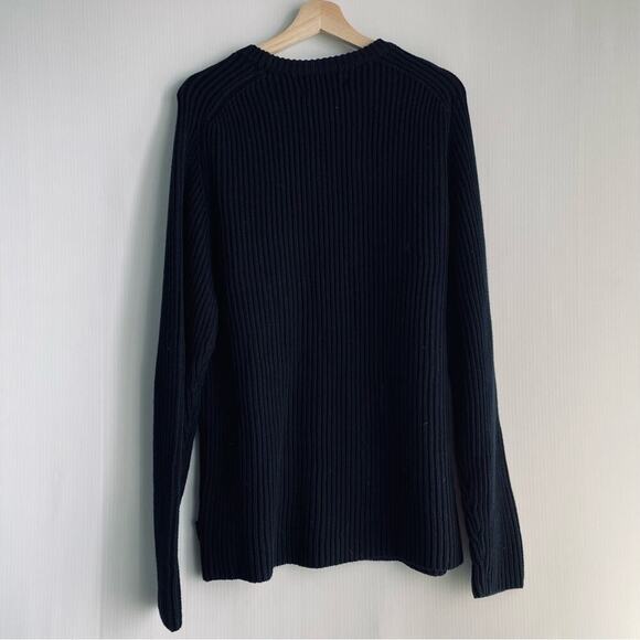 🆕 Ben Sherman Navyribbed sweater Crewneck NWT size Large cotton - Picture 8 of 11